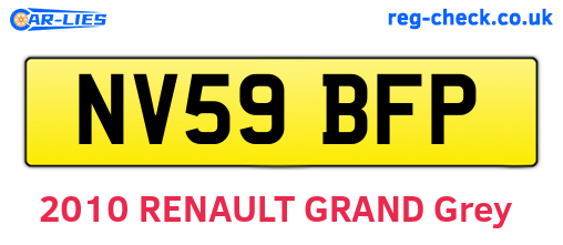NV59BFP are the vehicle registration plates.