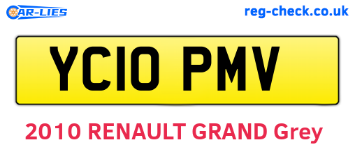 YC10PMV are the vehicle registration plates.