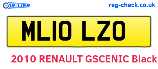 ML10LZO are the vehicle registration plates.