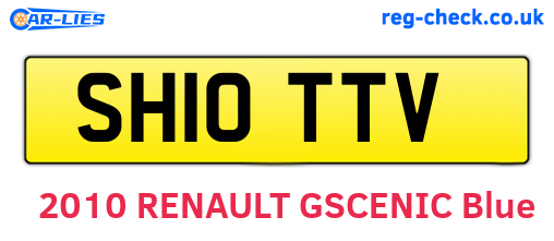 SH10TTV are the vehicle registration plates.