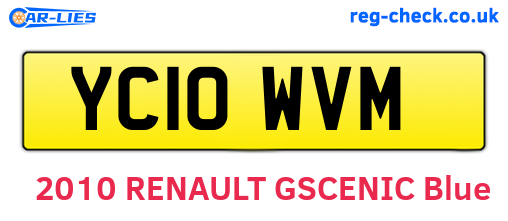 YC10WVM are the vehicle registration plates.