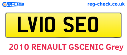 LV10SEO are the vehicle registration plates.