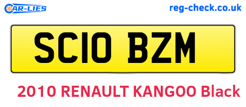 SC10BZM are the vehicle registration plates.