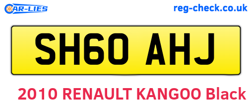 SH60AHJ are the vehicle registration plates.