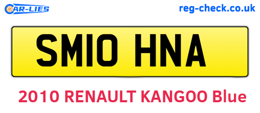 SM10HNA are the vehicle registration plates.