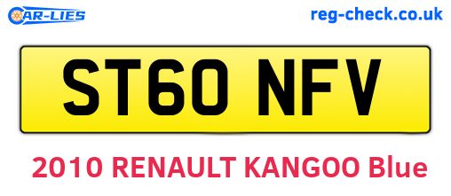 ST60NFV are the vehicle registration plates.