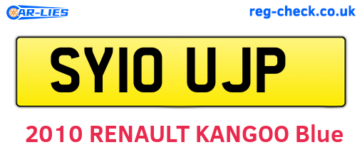 SY10UJP are the vehicle registration plates.