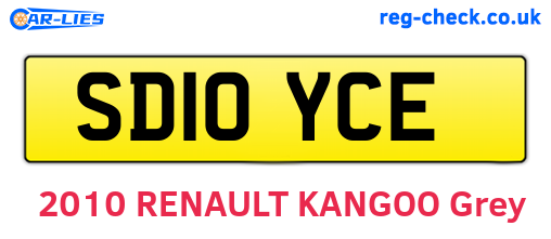 SD10YCE are the vehicle registration plates.