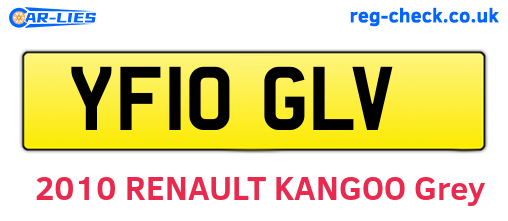 YF10GLV are the vehicle registration plates.