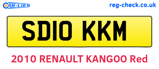 SD10KKM are the vehicle registration plates.
