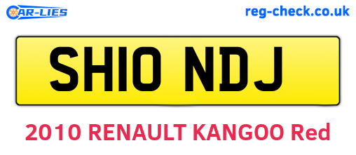 SH10NDJ are the vehicle registration plates.