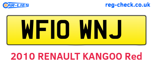 WF10WNJ are the vehicle registration plates.