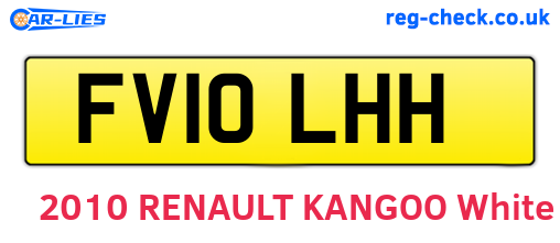 FV10LHH are the vehicle registration plates.
