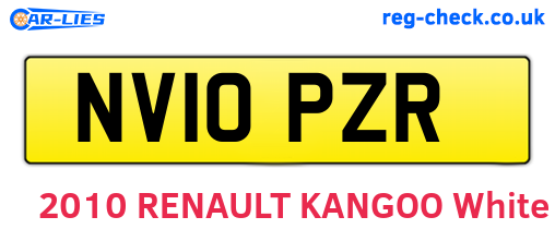 NV10PZR are the vehicle registration plates.