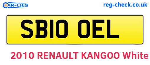SB10OEL are the vehicle registration plates.