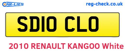 SD10CLO are the vehicle registration plates.