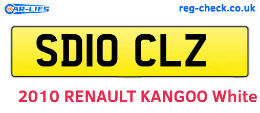 SD10CLZ are the vehicle registration plates.