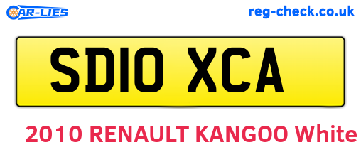 SD10XCA are the vehicle registration plates.