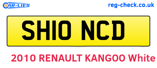 SH10NCD are the vehicle registration plates.