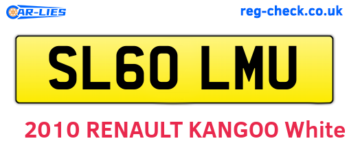 SL60LMU are the vehicle registration plates.