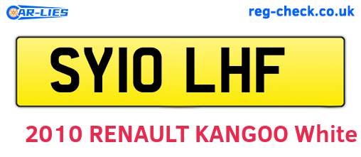SY10LHF are the vehicle registration plates.