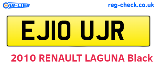 EJ10UJR are the vehicle registration plates.