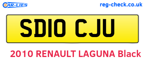 SD10CJU are the vehicle registration plates.