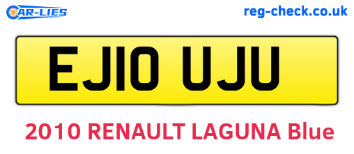 EJ10UJU are the vehicle registration plates.