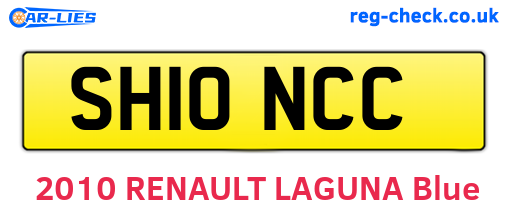 SH10NCC are the vehicle registration plates.