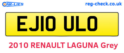 EJ10ULO are the vehicle registration plates.