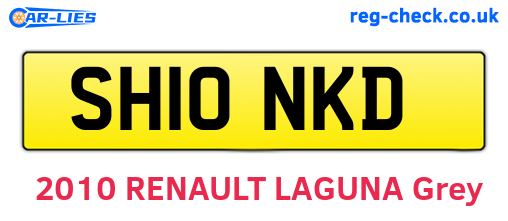 SH10NKD are the vehicle registration plates.