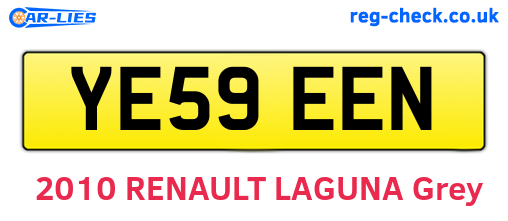 YE59EEN are the vehicle registration plates.