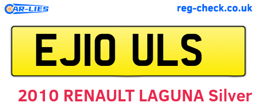 EJ10ULS are the vehicle registration plates.