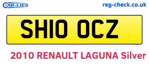 SH10OCZ are the vehicle registration plates.