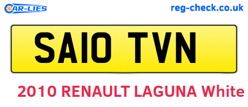 SA10TVN are the vehicle registration plates.
