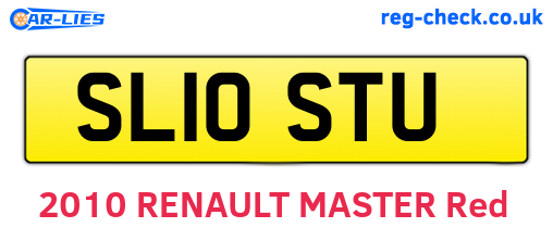 SL10STU are the vehicle registration plates.