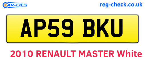 AP59BKU are the vehicle registration plates.