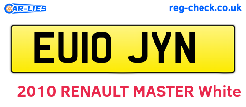 EU10JYN are the vehicle registration plates.