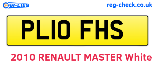 PL10FHS are the vehicle registration plates.