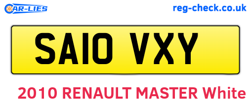 SA10VXY are the vehicle registration plates.