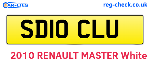 SD10CLU are the vehicle registration plates.