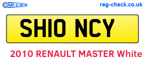 SH10NCY are the vehicle registration plates.