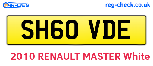 SH60VDE are the vehicle registration plates.