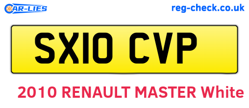 SX10CVP are the vehicle registration plates.