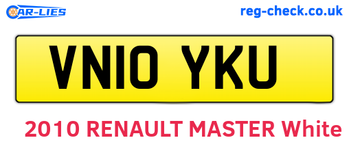 VN10YKU are the vehicle registration plates.