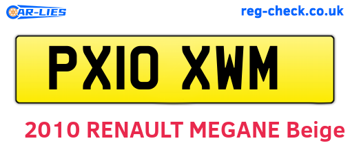 PX10XWM are the vehicle registration plates.