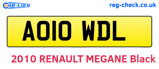 AO10WDL are the vehicle registration plates.