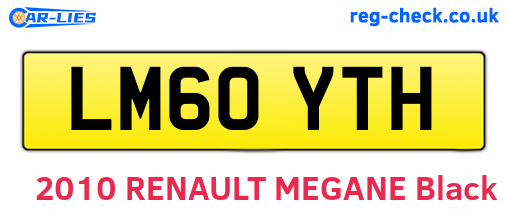 LM60YTH are the vehicle registration plates.