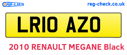 LR10AZO are the vehicle registration plates.