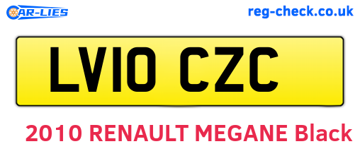 LV10CZC are the vehicle registration plates.